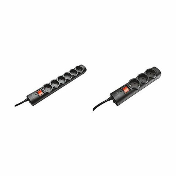 Extensor 6 Tomas Schuko Trust 21059 230 V Preto