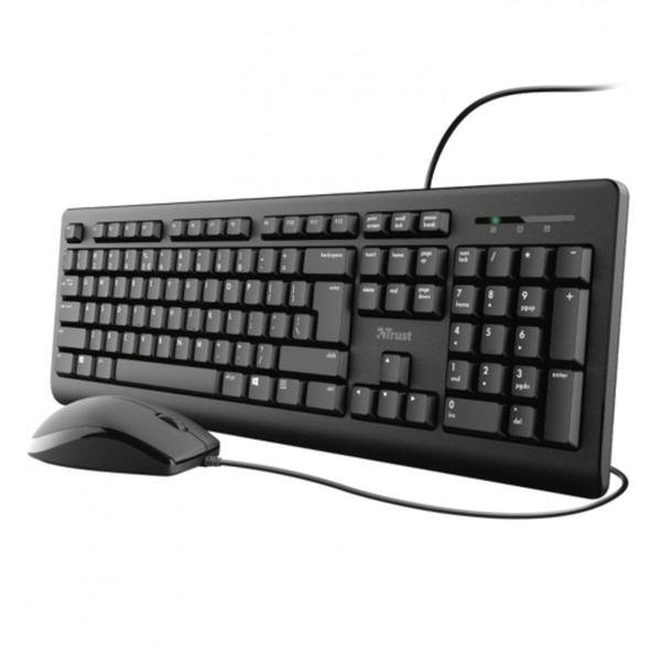 Teclado e Rato Trust 23972 PRIMO Preto