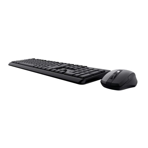 Teclado e Rato sem Fios Trust TKM-350 Preto QWERTY