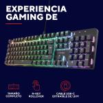 Teclado Gaming Trust 25682 Preto Qwerty espanhol