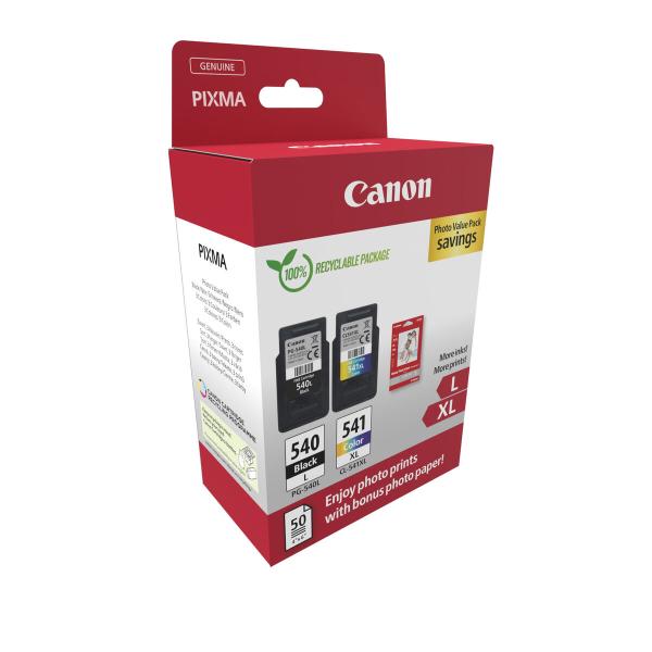 Tinteiro de Tinta Original Canon PG-540L Noir + CL-541XL Couleur