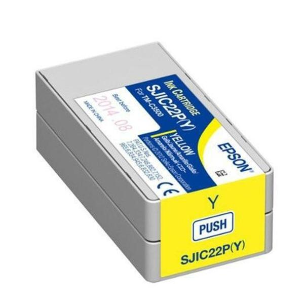 Tinteiro de Tinta Original Epson SJIC22P(Y) Amarelo
