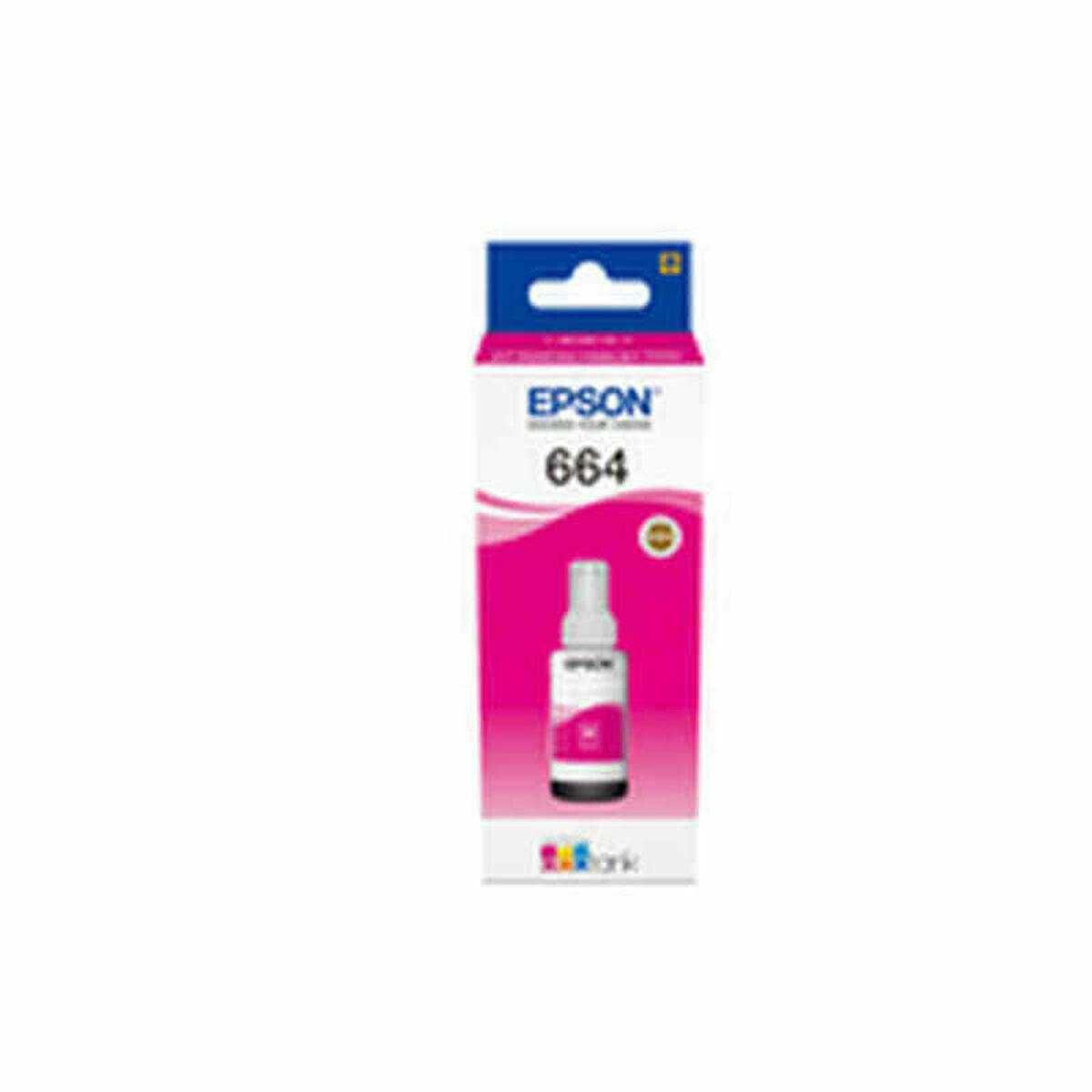 Tinteiro de Tinta Original Epson 664 Ecotank Magenta ink bottle (70ml) Cinzento Magenta