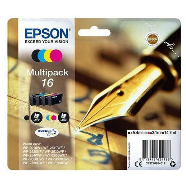 Tinteiro de Tinta Original Epson Multipack 16 Amarelo Preto Ciano Magenta
