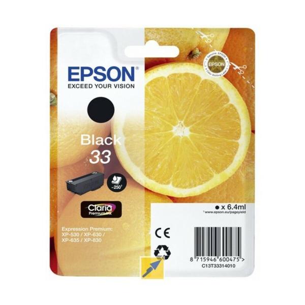 Tinteiro de Tinta Original Epson Singlepack Black 33XL Claria Premium Ink 12,2 ml Preto