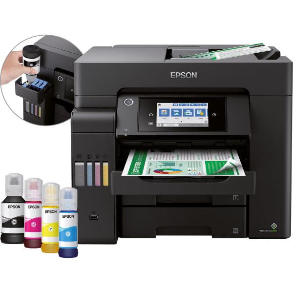 Impressora multifunções Epson EcoTank ET-5850 25 ppm WiFi Preto