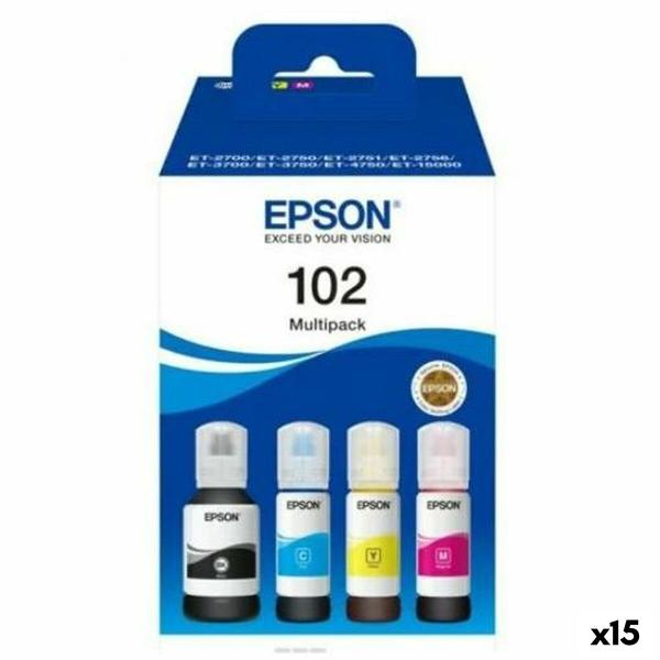 Tinteiro de Tinta Original Epson Nº102 Multipack Amarelo (15 Unidades)