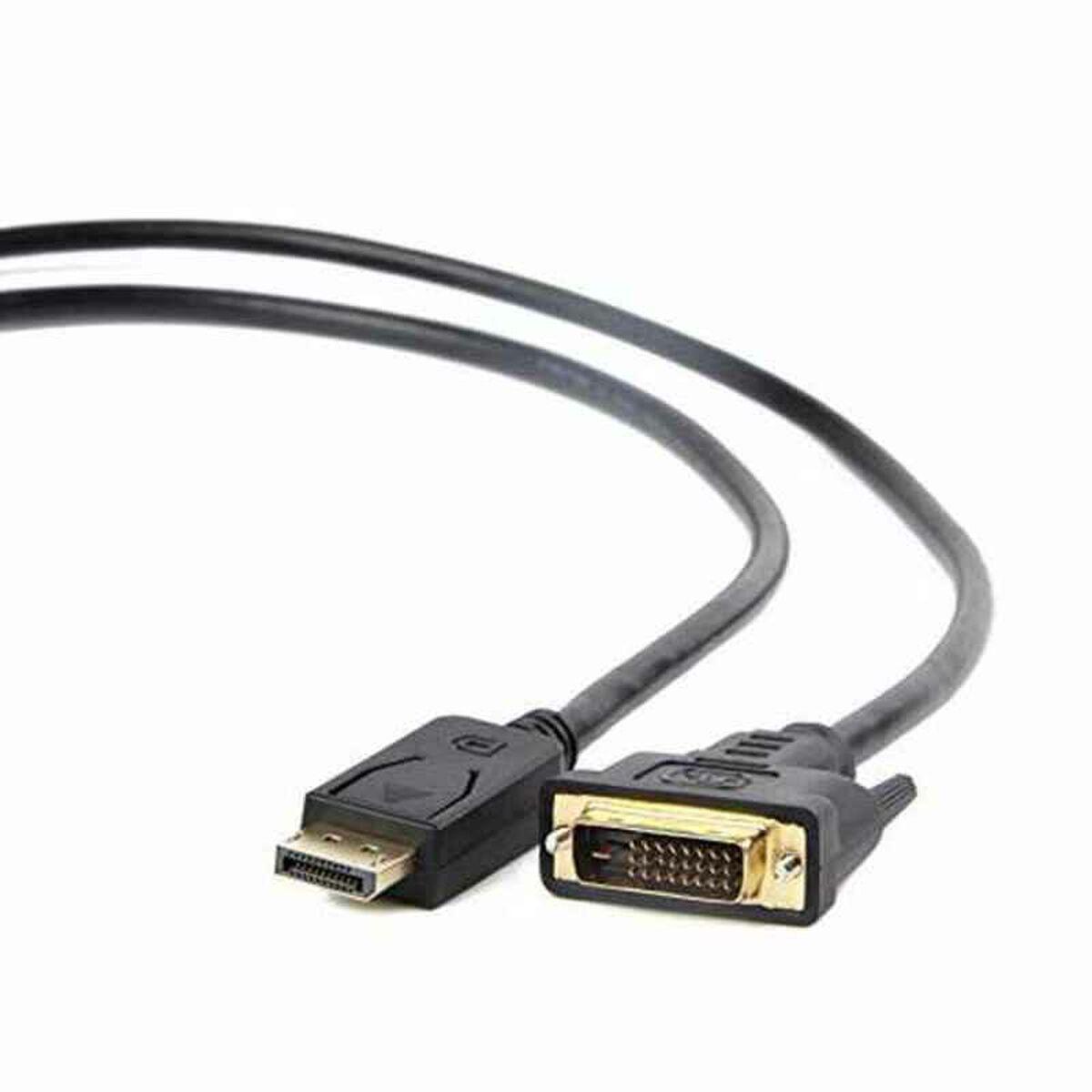 Adaptador DisplayPort para adaptador DVI GEMBIRD 8716309078931 1080 px 1,8 m Preto 1,8 m