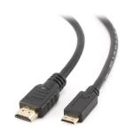 Cabo Mini HDMI a Ethernet GEMBIRD CC-HDMI4C-6 100 Mbps (1,8 m) Preto 1,8 m