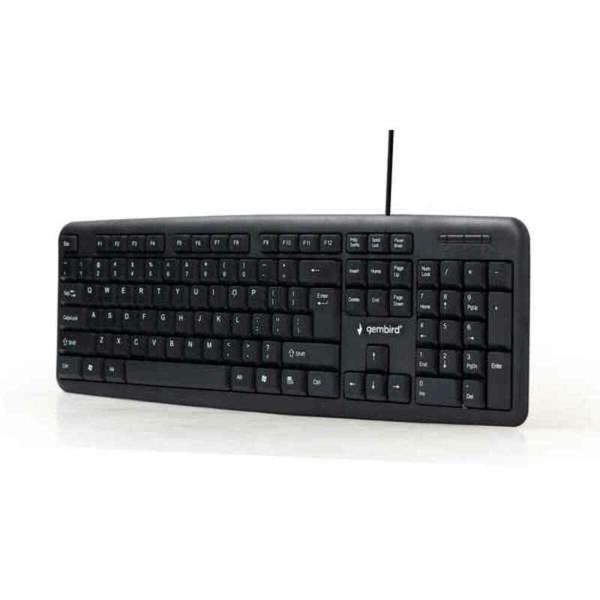 Teclado GEMBIRD KB-U-103-PT Preto Qwerty espanhol