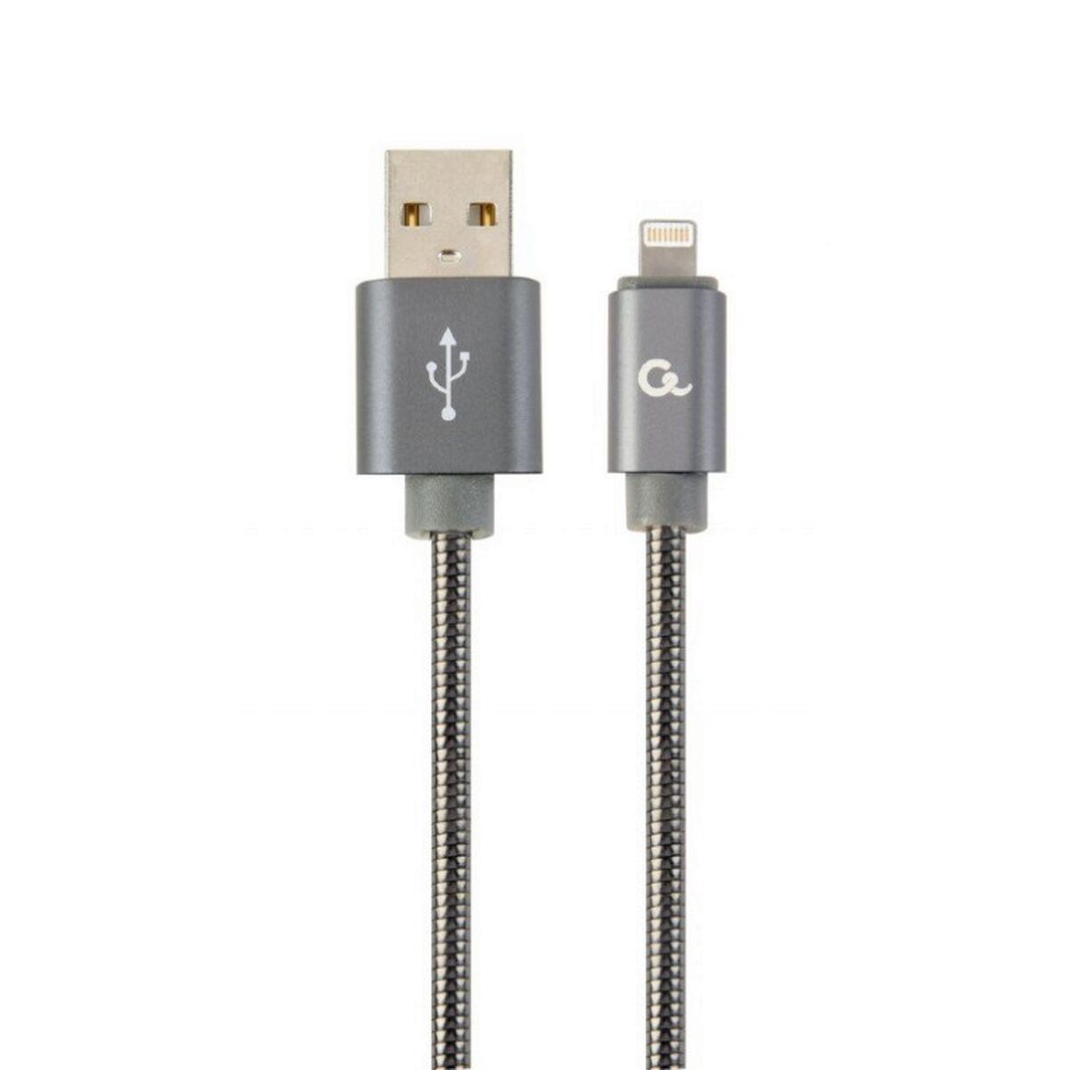 Cabo Lightning Cablexpert CC-USB2S-AMLM-1M-BG