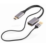 Adaptador DisplayPort para HDMI GEMBIRD A-HDMIM-DPF-02 Preto 4K Ultra HD