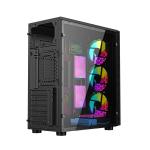 Caixa Semitorre ATX GEMBIRD CCC-FC-500 Preto Multicolor