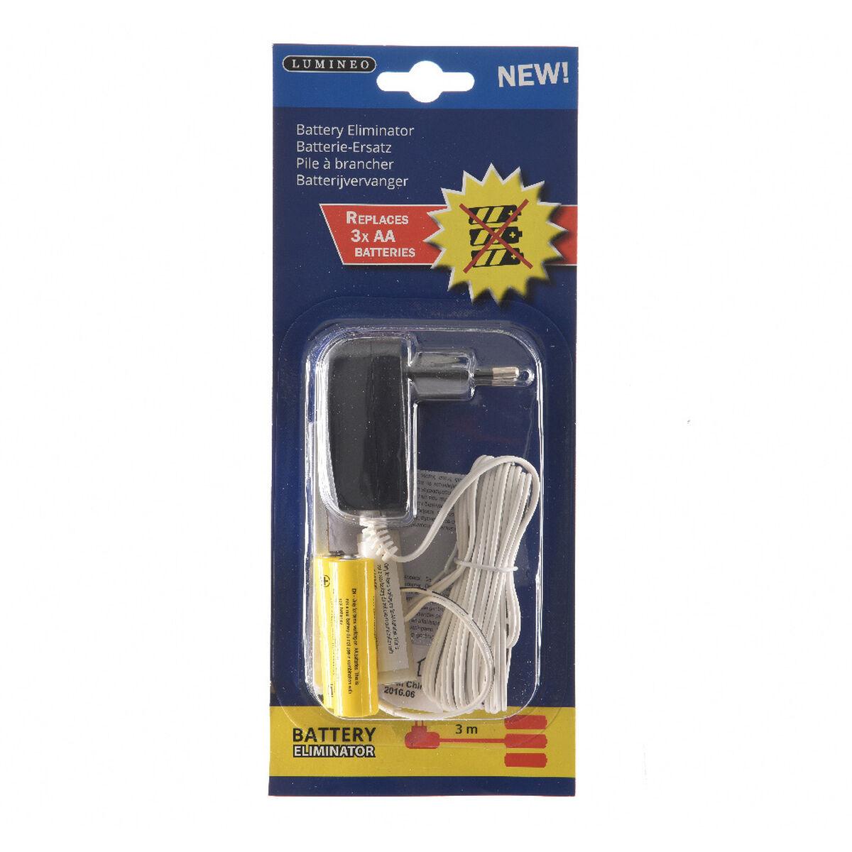 Eliminador de pilhas Lumineo 220-240 V AA Interiores 4,5 V 3 x AA (3 Unidades)