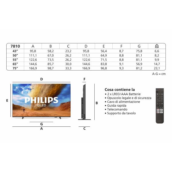 Smart TV Philips 75PUS7810/12 4K Ultra HD 75" LED