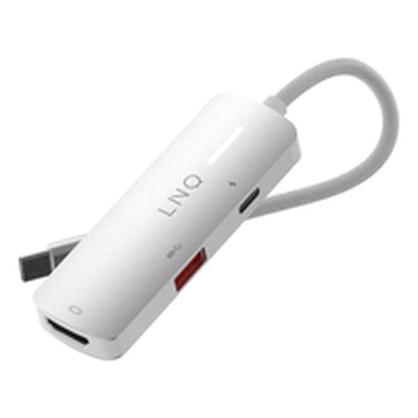 Hub USB Linq Byelements LQ49031 Branco Cinzento