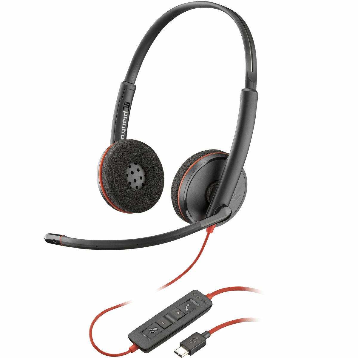 Auriculares com microfone Poly 8X228A6 Preto