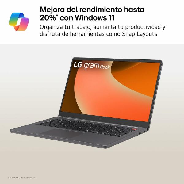 Laptop LG 15U50T-G.AA56B Qwerty espanhol 15" 16 GB RAM 512 GB SSD
