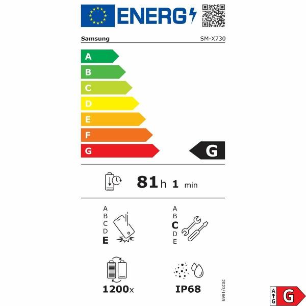 Tablet Samsung SM-X730NZAREUB 11" Octa Core 12 GB RAM 128 GB Cinzento