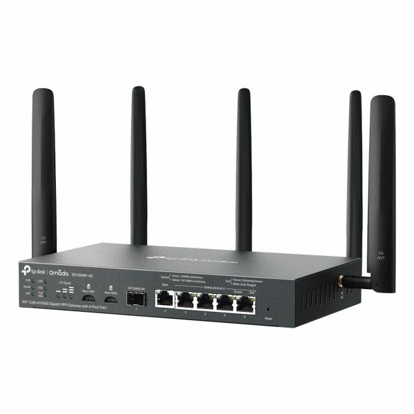Router TP-Link ER706WP-4G Preto USB RJ45 Ethernet LAN PoE x 1