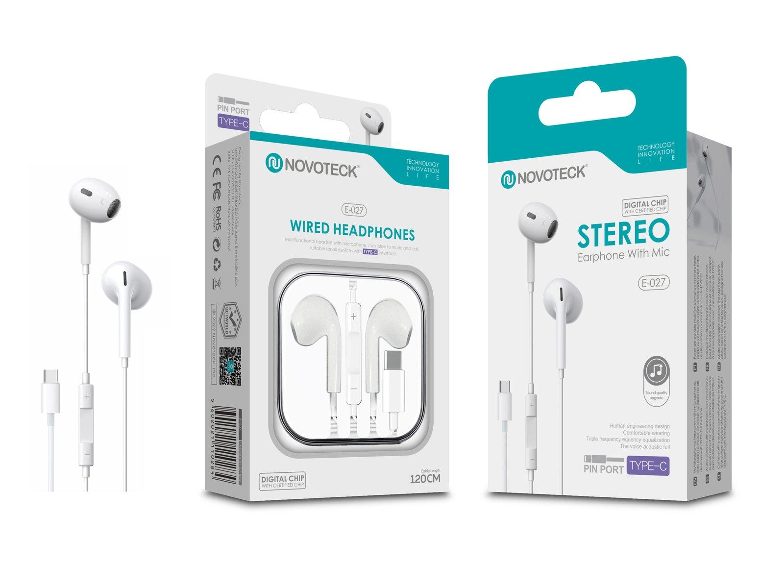 Auriculares Estéreo Conector TYPE-C All Compatible E-027