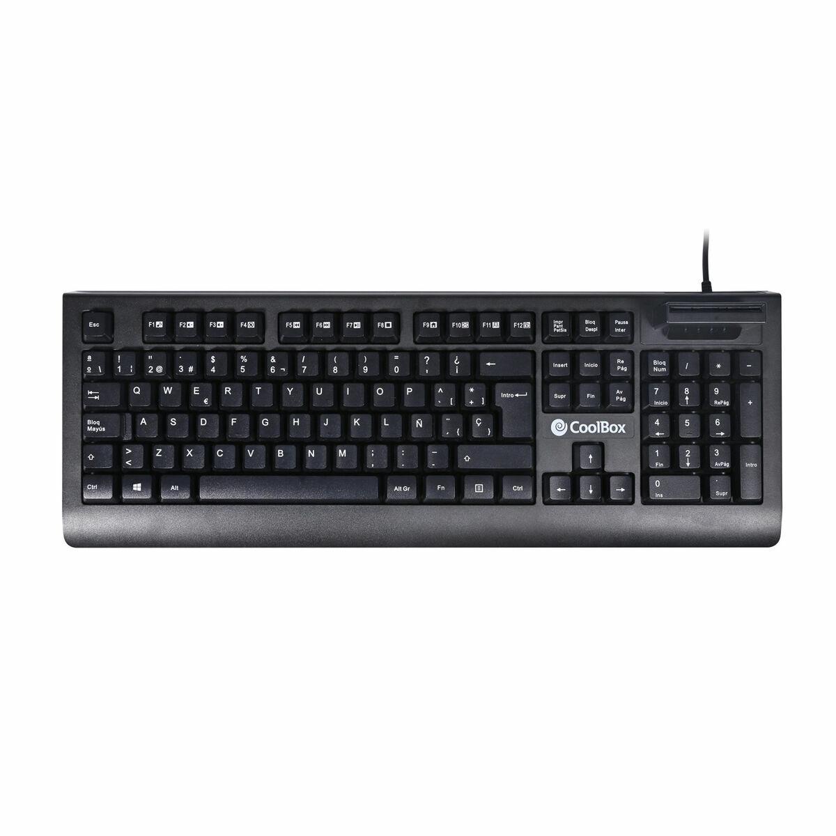 Teclado CoolBox COO-TEC04DNI Preto Qwerty espanhol