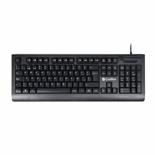 Teclado CoolBox COO-TEC04DNI Preto Qwerty espanhol