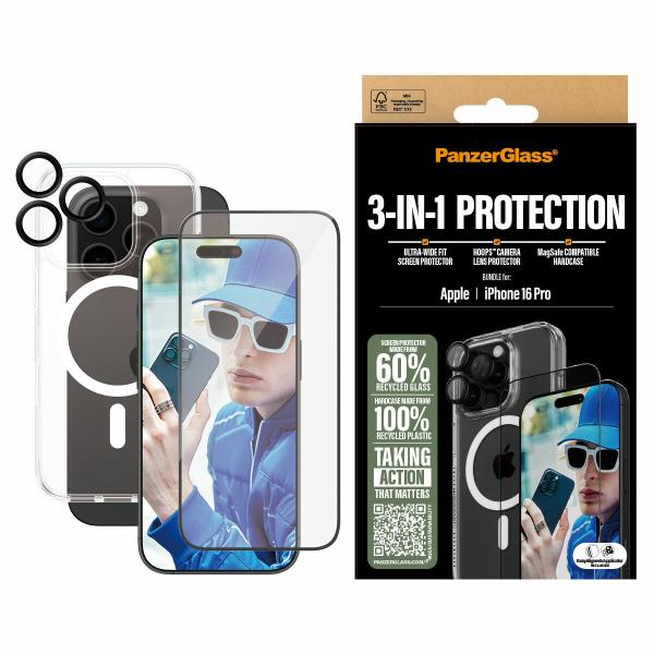 Protetor de ecrã para o telemóvel PanzerGlass iPhone 16 Pro