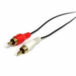 Cabo Áudio Jack (3,5 mm) para 2 RCA Startech MU3MMRCA Preto