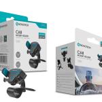 Suporte de Carro Z-025 Rotação 360° para Telemóveis de 3,5'' a 6,5'' - Montagem Flexível