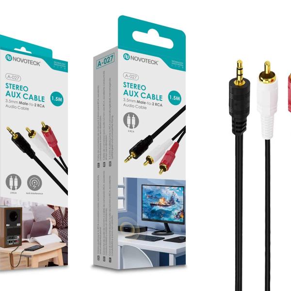 Cabo 1.50M Jack To Rca 2 NOVOTECK A-027