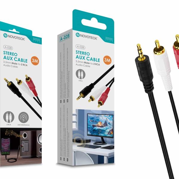 Cabo 3M Jack To Rca 2 NOVOTECK A-028