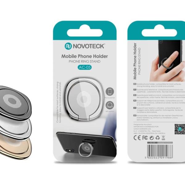 Pop Socket Metalica AC-05 - Negro