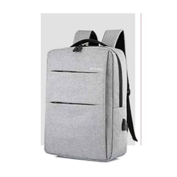 Mochila Multifuncional Cinzento Novoteck BAG-007 com Design Slim e Conexão USB