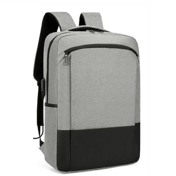 Mochila Multifuncional Cinzento Novoteck BAG-009 com Design Urbano e Carregamento USB
