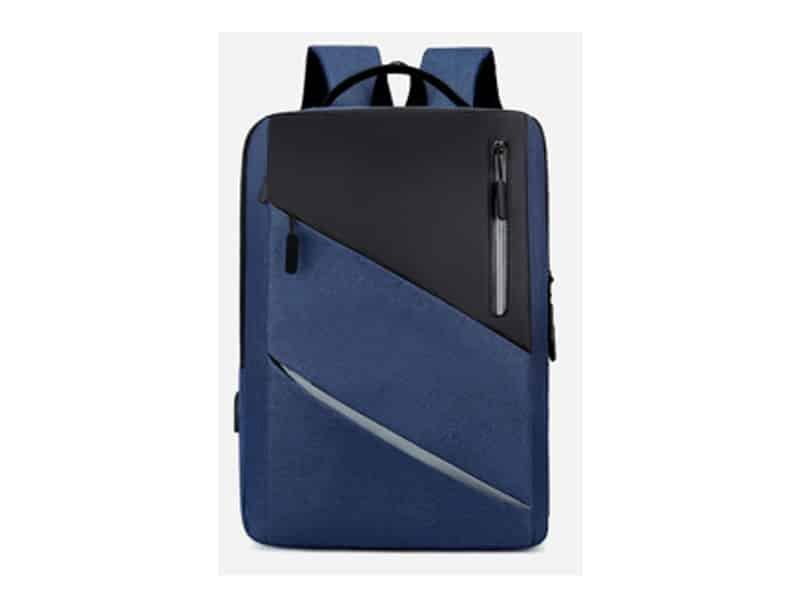 Mochila Azul Novoteck BAG-011 com Design Elegante e Porta USB