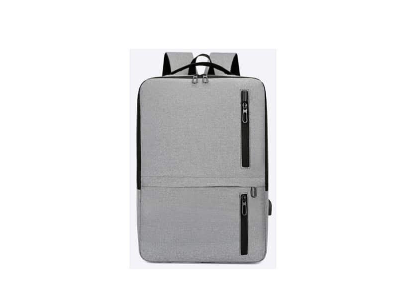 Mochila Cinzento Novoteck BAG-012 - Conforto e Praticidade com Design Moderno