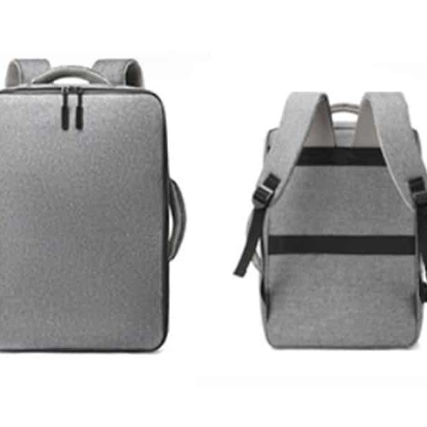 Mochila Cinzento Novoteck BAG-013 - Versatilidade e Organização para o Dia a Dia