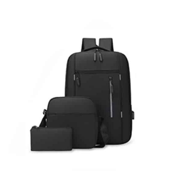 Mochila Tecnológica Negro Novoteck BAG-014 - Estilo e Conectividade em Cada Detalhe