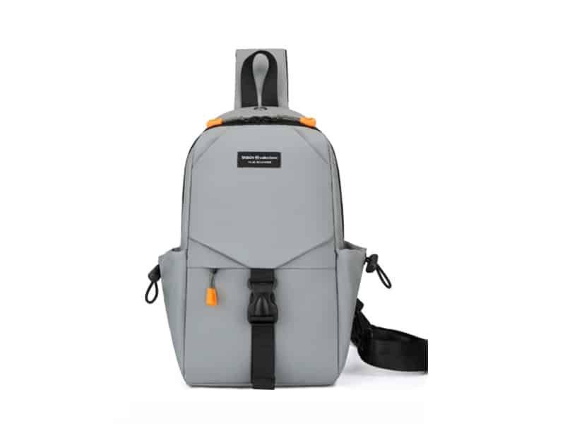 Mochila Urbana Cinzento Novoteck BAG-022 com Design Inovador e Conexão USB