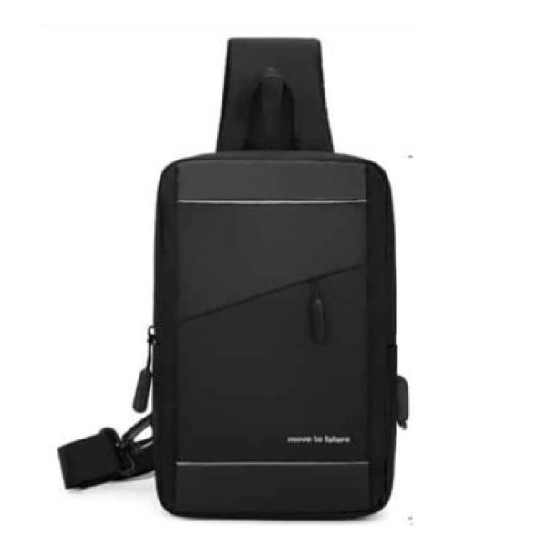 Mochila Compacta Negro Novoteck BAG-024 com Estilo Urbano e Carregamento USB