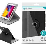 Capa Protetora Universal Negro para Tablet de 8'' - N-002 - Confortável, Resistente a Quedas e com Suporte Ajustável