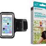 Bracelete Desportivo para Smartphone 3.5”-6.7” Negro-Confortável-Ajustável-Impermeável PJ-006