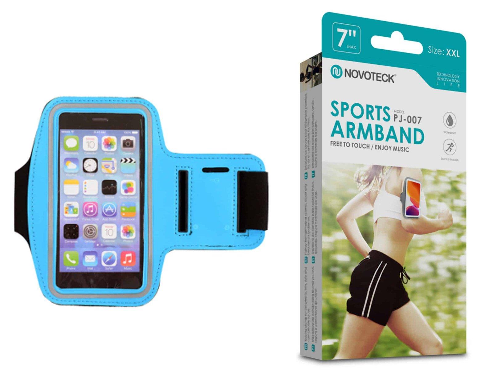 Bracelete Desportivo para Smartphone 3.5”-7.0” Azul-Confortável-Ajustável-Impermeável PJ-007