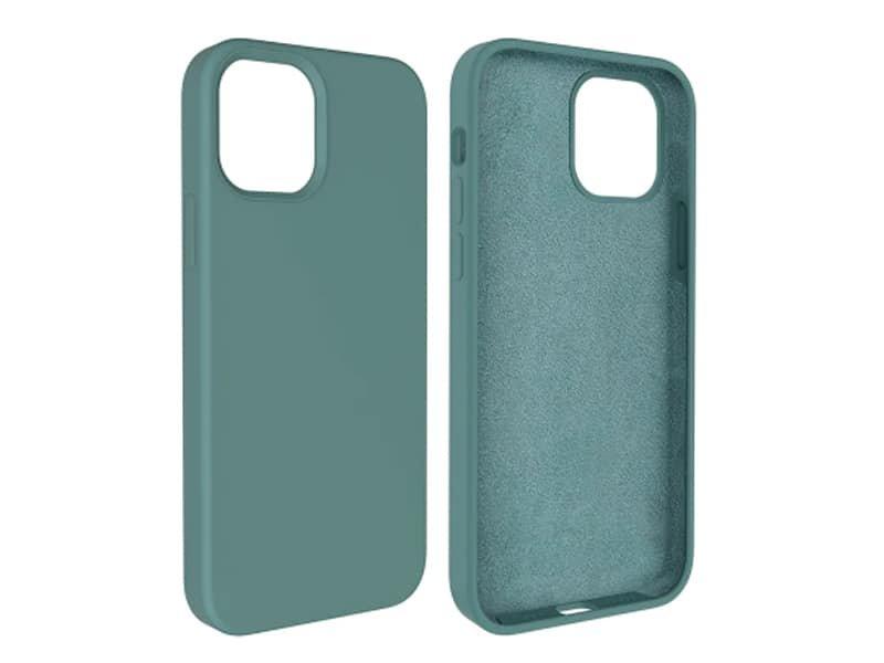 Capa Silicone Square Premium iPhone 15 Pro max Verde Agua