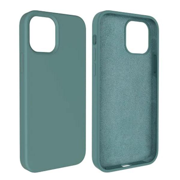 Capa Silicone Square Premium iPhone 15 Verde Agua