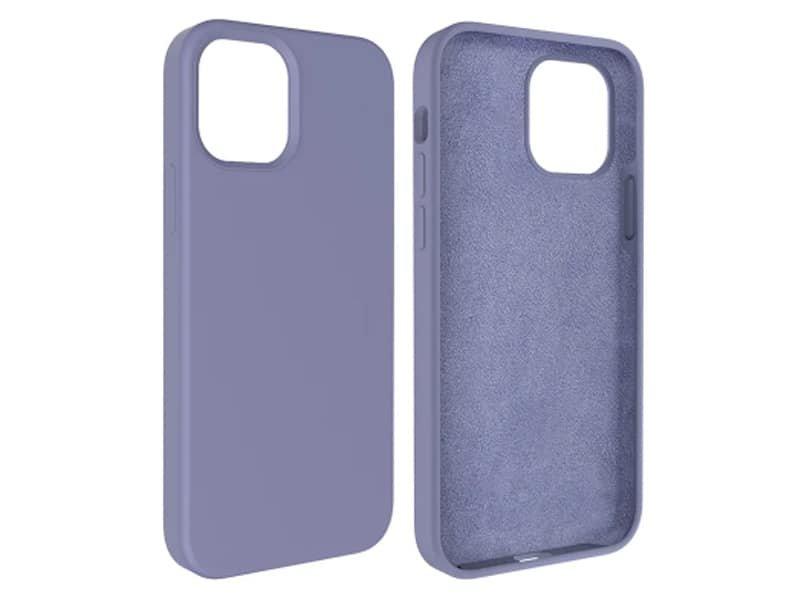 Capa Silicone Square Premium iPhone 15 Roxo
