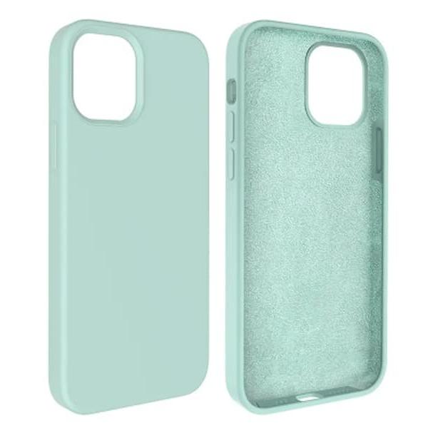 Capa Silicone Square Premium iPhone 15 Pro max Azul