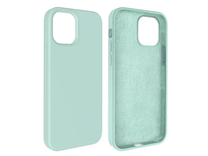 Capa Silicone Square Premium iPhone 15 Pro max Azul