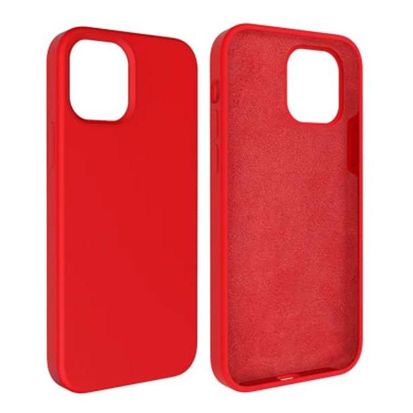 Capa Silicone Square Premium iPhone 15 Pro max Vermelho